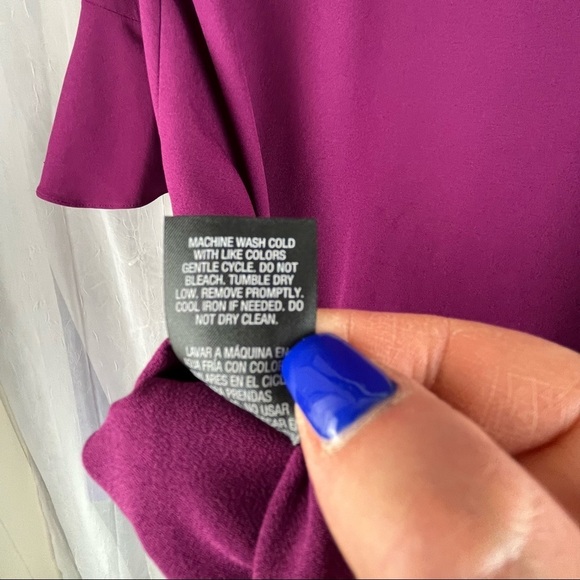 Attention brand shift dress with flounce sleeves - Picture 8 of 10